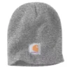 Strikket hue med logo-patch