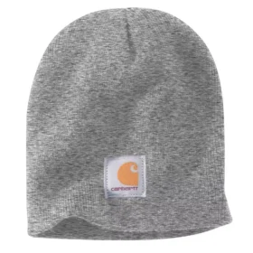 Strikket hue med logo-patch