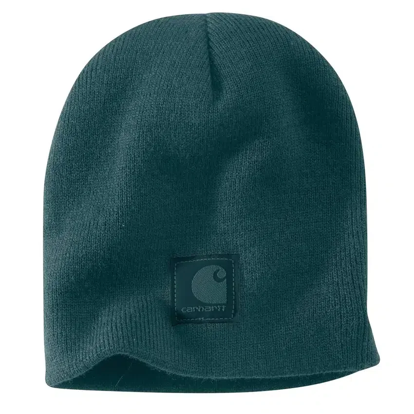 Strikket hue med logo-patch