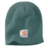 Strikket hue med logo-patch