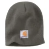 Strikket hue med logo-patch