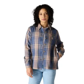 Tencel™ Fiber Series-skjorte i løs pasform med twill-tern til kvinder