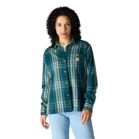 Tencel™ Fiber Series-skjorte i løs pasform med twill-tern til kvinder