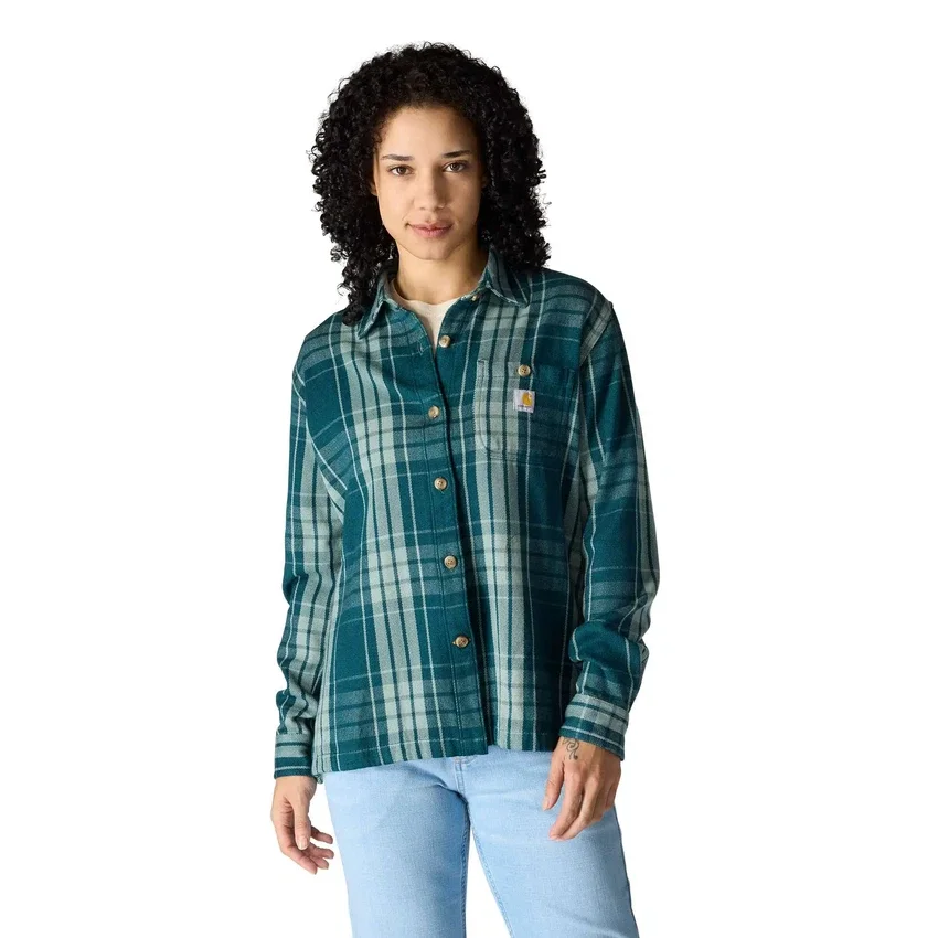 Tencel™ Fiber Series-skjorte i løs pasform med twill-tern til kvinder