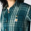 Tencel™ Fiber Series-skjorte i løs pasform med twill-tern til kvinder