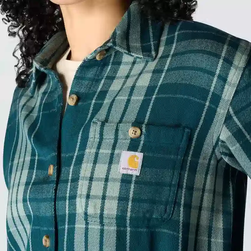 Tencel™ Fiber Series-skjorte i løs pasform med twill-tern til kvinder