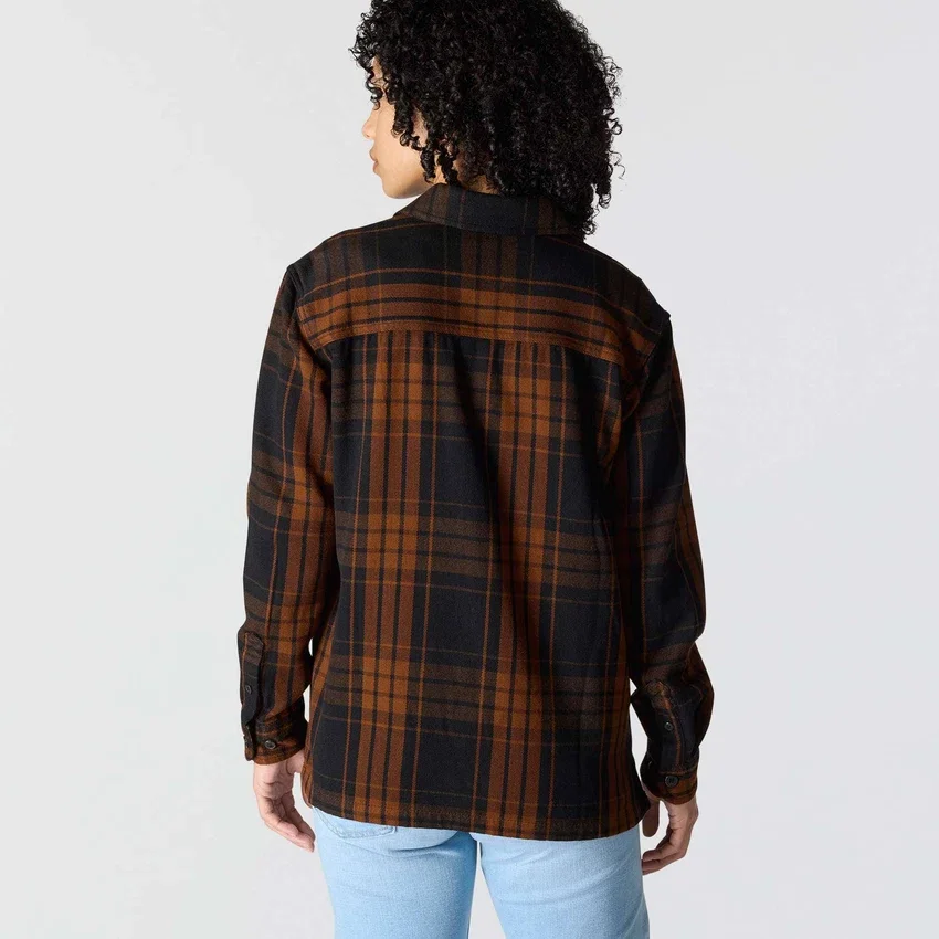 Tencel™ Fiber Series-skjorte i løs pasform med twill-tern til kvinder