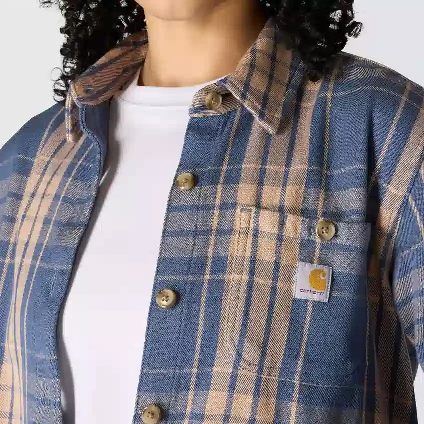 Tencel™ Fiber Series-skjorte i løs pasform med twill-tern til kvinder