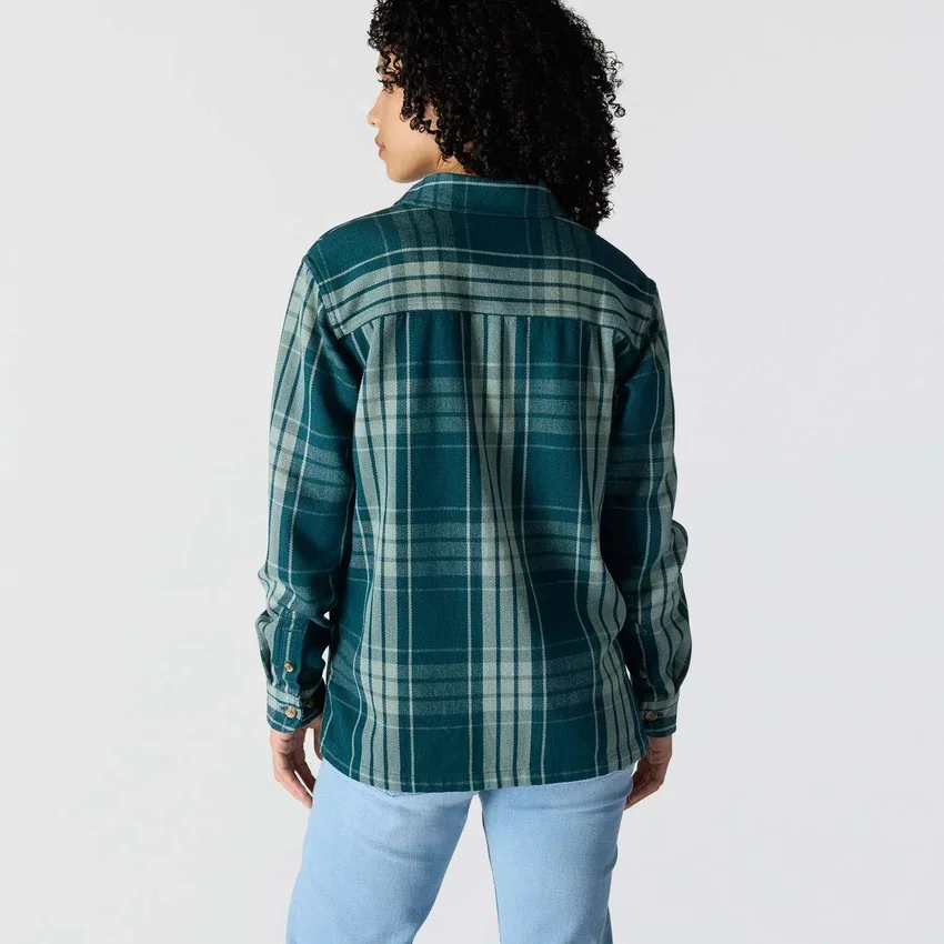 Tencel™ Fiber Series-skjorte i løs pasform med twill-tern til kvinder