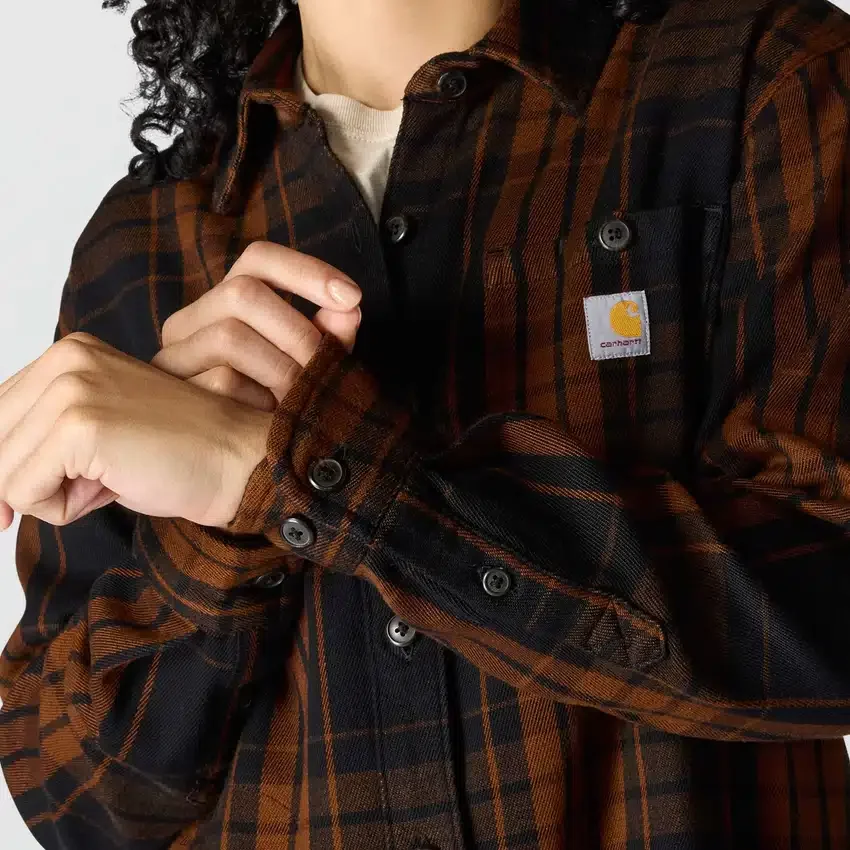 Tencel™ Fiber Series-skjorte i løs pasform med twill-tern til kvinder