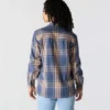 Tencel™ Fiber Series-skjorte i løs pasform med twill-tern til kvinder