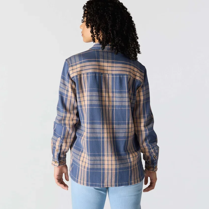 Tencel™ Fiber Series-skjorte i løs pasform med twill-tern til kvinder