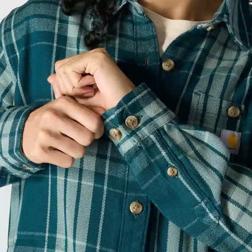 Tencel™ Fiber Series-skjorte i løs pasform med twill-tern til kvinder