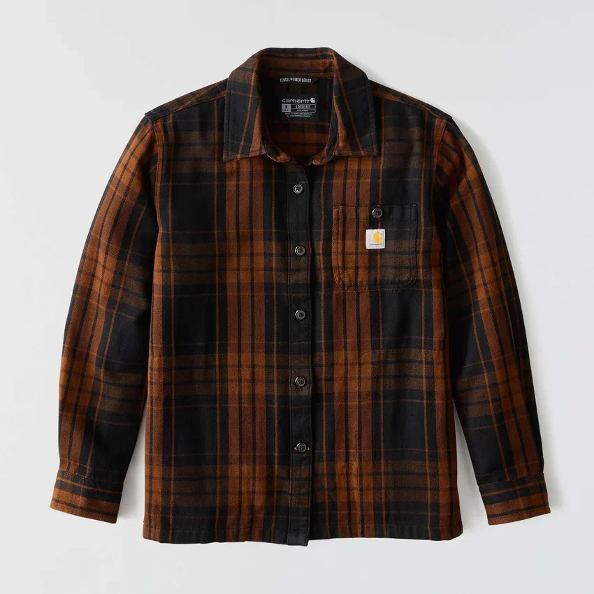 Tencel™ Fiber Series-skjorte i løs pasform med twill-tern til kvinder