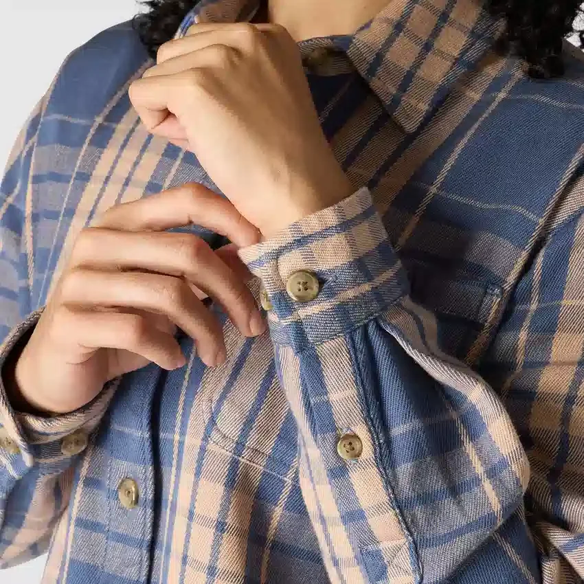 Tencel™ Fiber Series-skjorte i løs pasform med twill-tern til kvinder