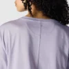 Tencel-skjorte med lomme, løse ærmer og rund hals til kvinder