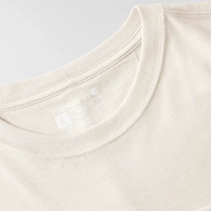Tencel-skjorte med lomme, løse ærmer og rund hals til kvinder