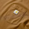 Tencel-skjorte med lomme, løse ærmer og rund hals til kvinder
