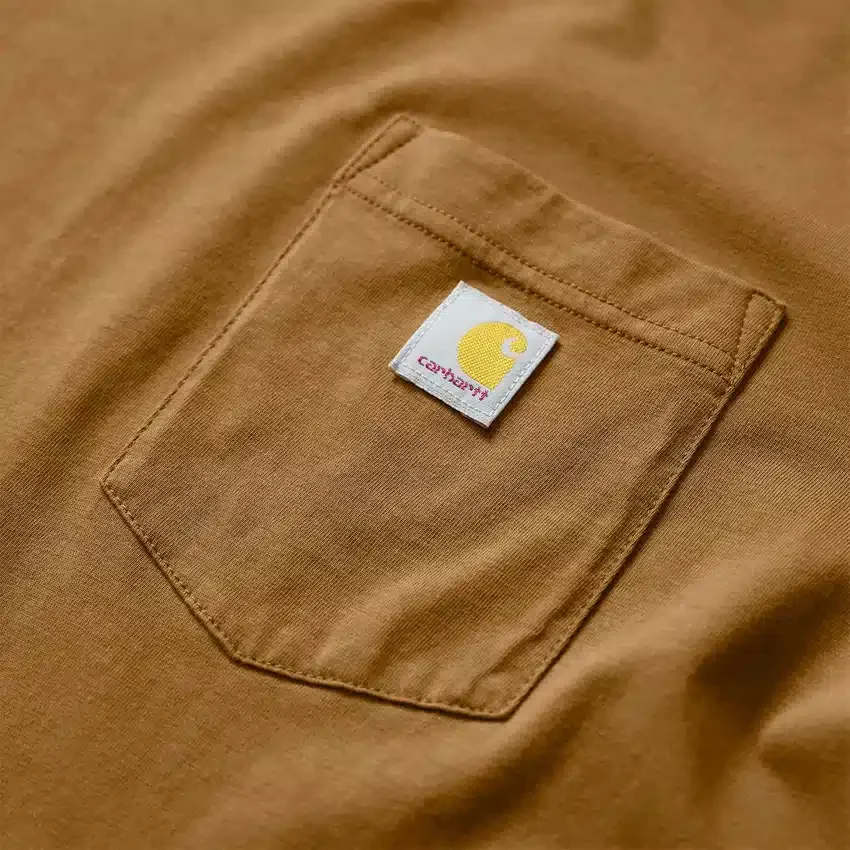 Tencel-skjorte med lomme, løse ærmer og rund hals til kvinder