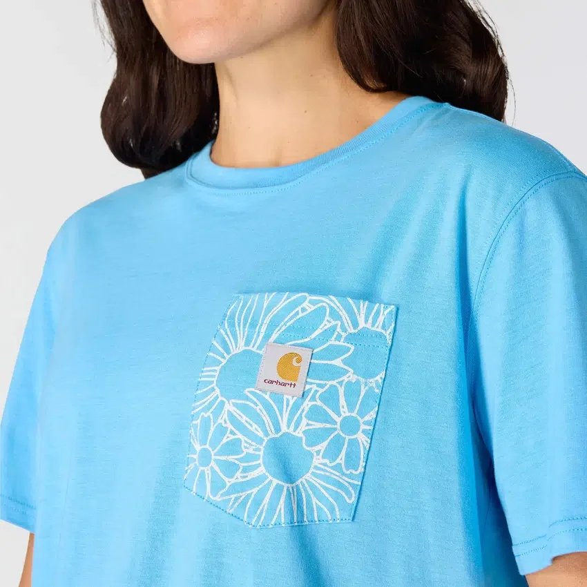 Tencel-skjorte til kvinder med løs pasform, letvægts og blomsterprint