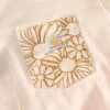 Tencel-skjorte til kvinder med løs pasform, letvægts og blomsterprint