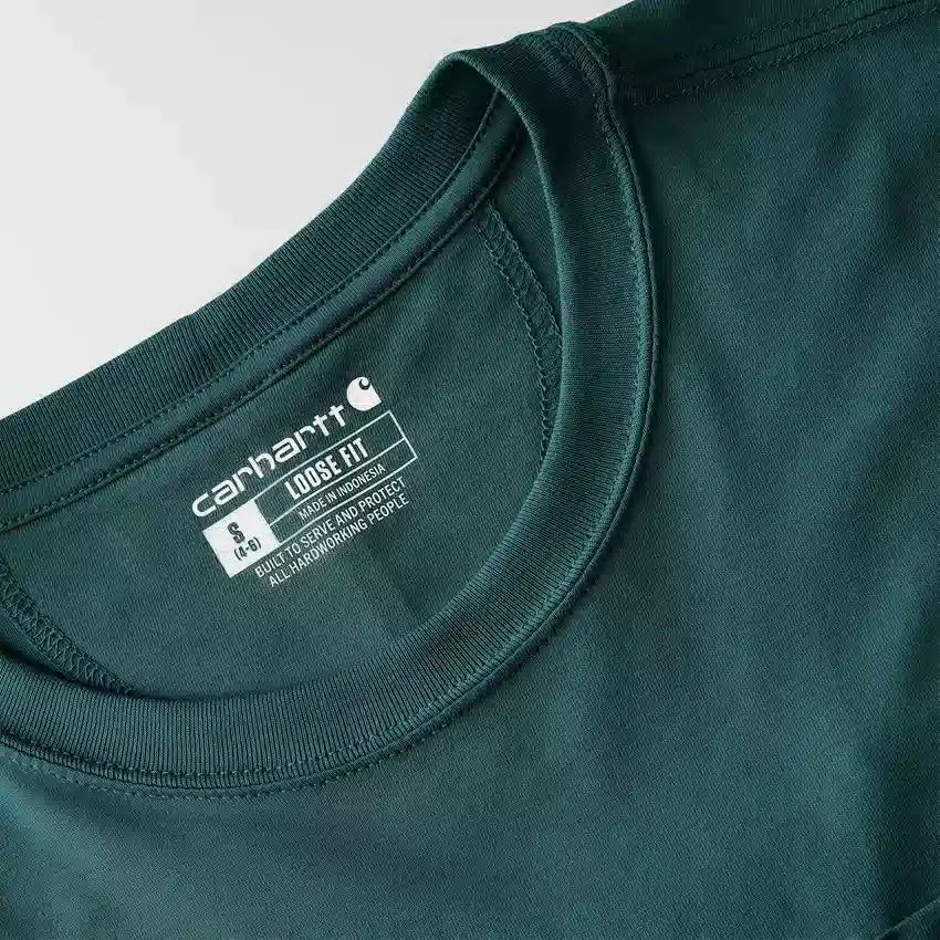 Tencel-skjorte til kvinder med løs pasform, rund hals og lomme