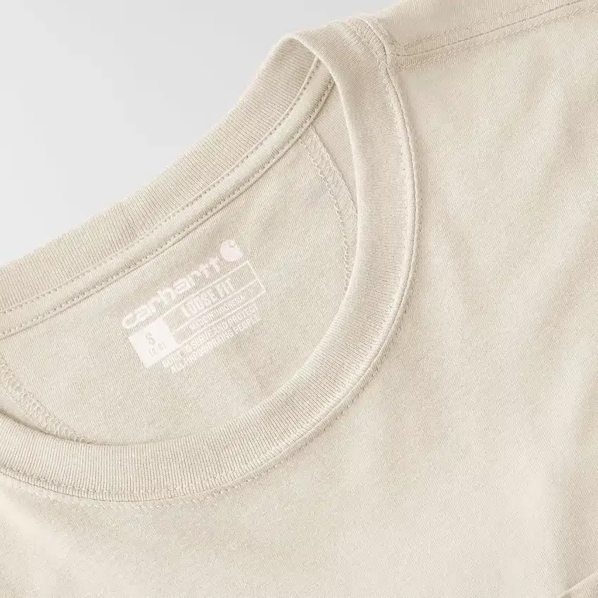 Tencel-skjorte til kvinder med løs pasform, rund hals og lomme