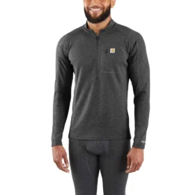 Termotrøje med kvartlås til mænd – carhartt Force® – Mellemvægt – Poly-uld