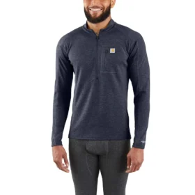 Termotrøje med kvartlås til mænd – carhartt Force® – Mellemvægt – Poly-uld