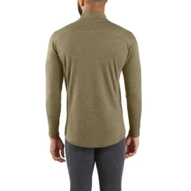 Termotrøje med kvartlås til mænd – carhartt Force® – Mellemvægt – Poly-uld