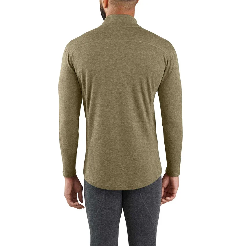 Termotrøje med kvartlås til mænd – carhartt Force® – Mellemvægt – Poly-uld