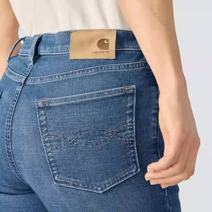 Tiller-jeans med høj talje og bootcut til kvinder