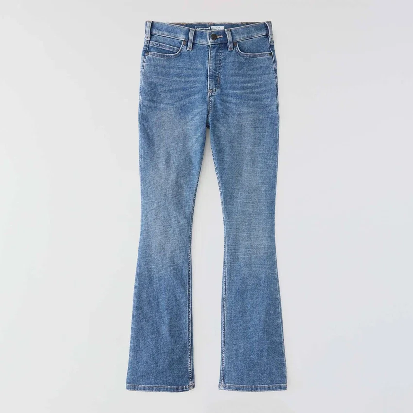 Tiller-jeans med høj talje og bootcut til kvinder