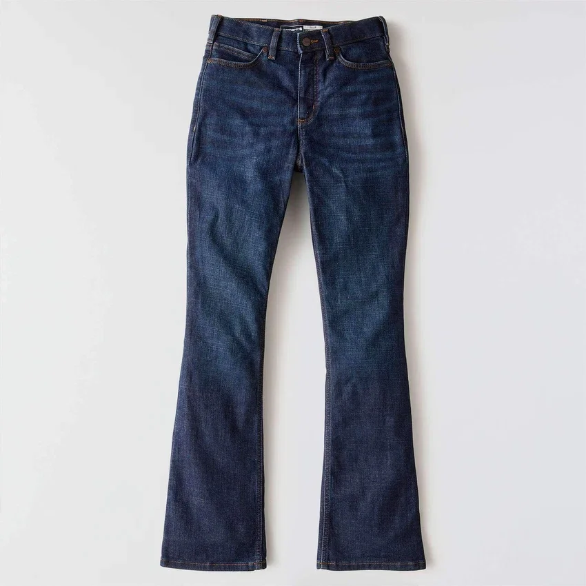 Tiller-jeans med høj talje og bootcut til kvinder