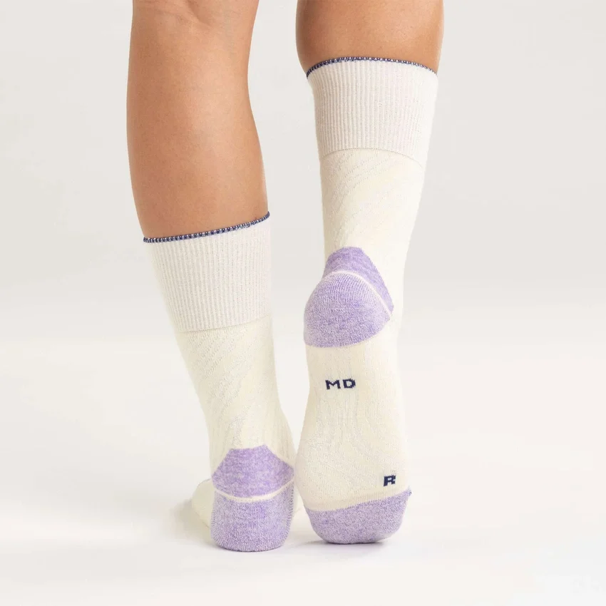 Twin Knit Midweight Topo Short Crew-strømpe til kvinder