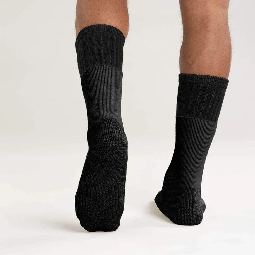Tykke støvlestrømper i syntetisk uldblanding