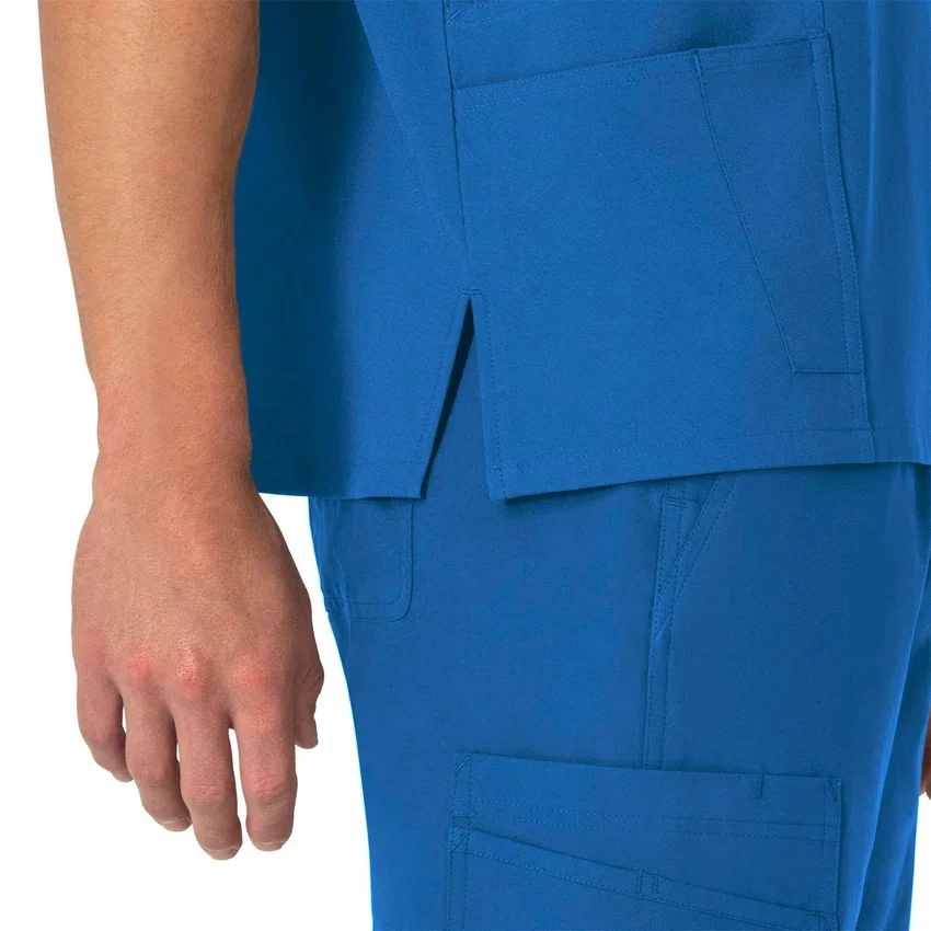 Unisex Force Essentials V-hals 6-lommet scrub-bluse