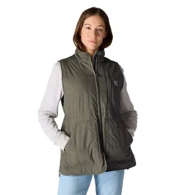 Vandtæt, isoleret vest til kvinder med sherpa-foring – Rain Defender-vest