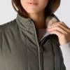 Vandtæt, isoleret vest til kvinder med sherpa-foring – Rain Defender-vest