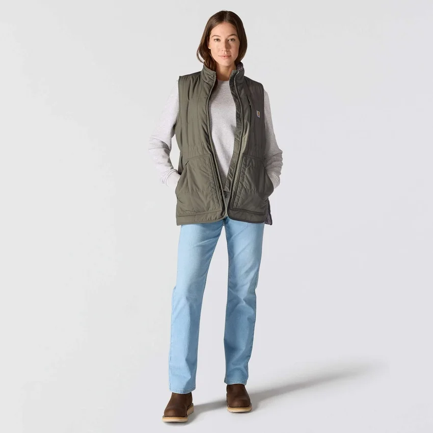 Vandtæt, isoleret vest til kvinder med sherpa-foring – Rain Defender-vest
