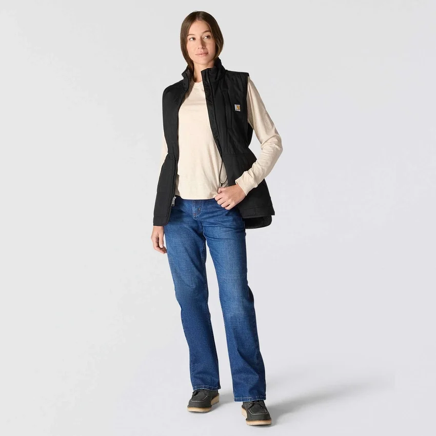 Vandtæt, isoleret vest til kvinder med sherpa-foring – Rain Defender-vest