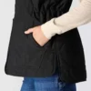 Vandtæt, isoleret vest til kvinder med sherpa-foring – Rain Defender-vest