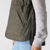 Vandtæt, isoleret vest til kvinder med sherpa-foring – Rain Defender-vest