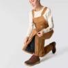 Varmt isolerede overalls i vasket duck til kvinder