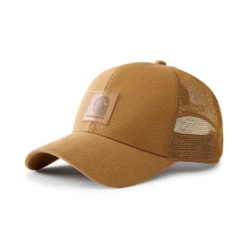 Vasket duck-trucker-kasket med mesh-bagside
