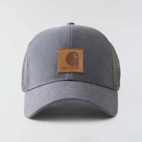 Vasket duck-trucker-kasket med mesh-bagside