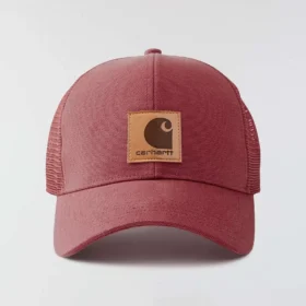 Vasket duck-trucker-kasket med mesh-bagside