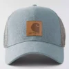 Vasket duck-trucker-kasket med mesh-bagside