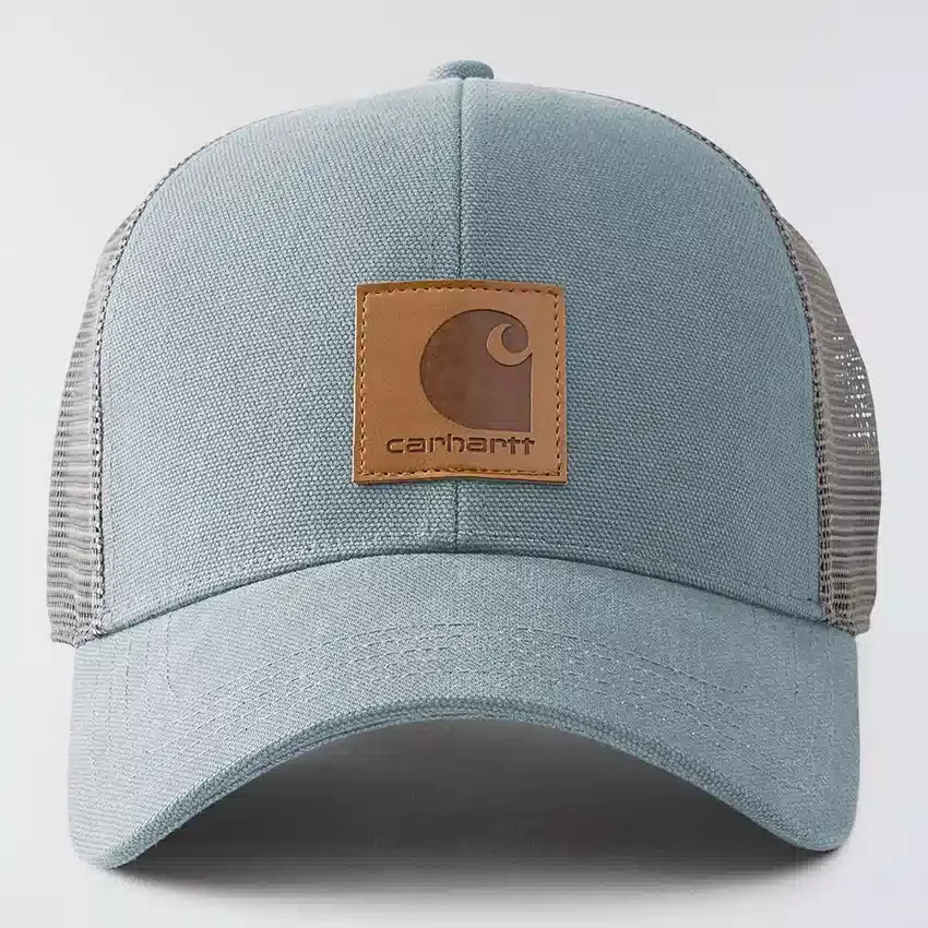 Vasket duck-trucker-kasket med mesh-bagside
