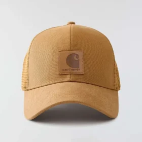 Vasket duck-trucker-kasket med mesh-bagside